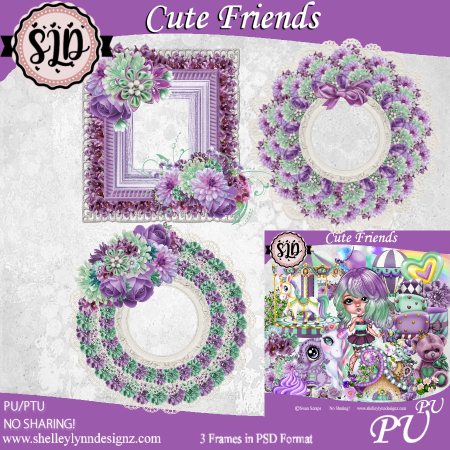 Cute Friends Cluster Frames - Click Image to Close